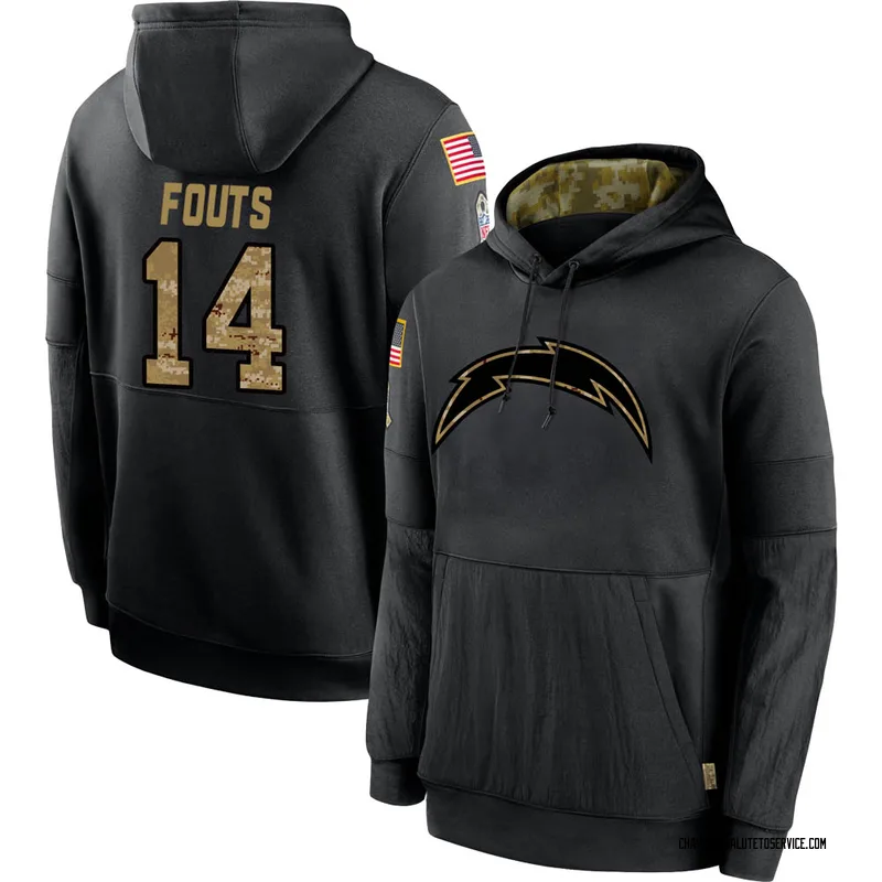 Dan Fouts 2020 Salute To Service Performance T-Shirt - Black - Tshirtsedge