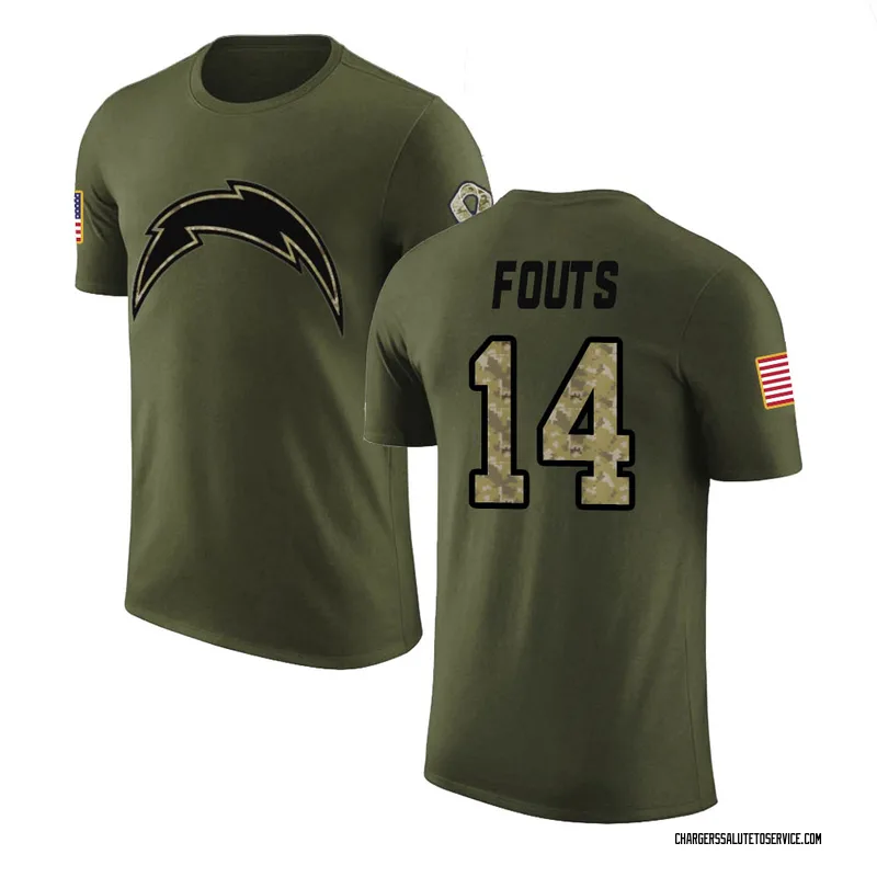 Dan Fouts 2020 Salute To Service Performance T-Shirt - Black - Tshirtsedge