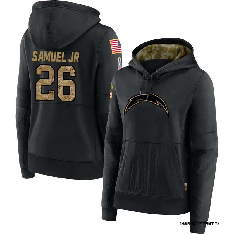 Women's Asante Samuel Jr. 2020 Salute To Service Performance T-Shirt -  Black - Tshirtsedge